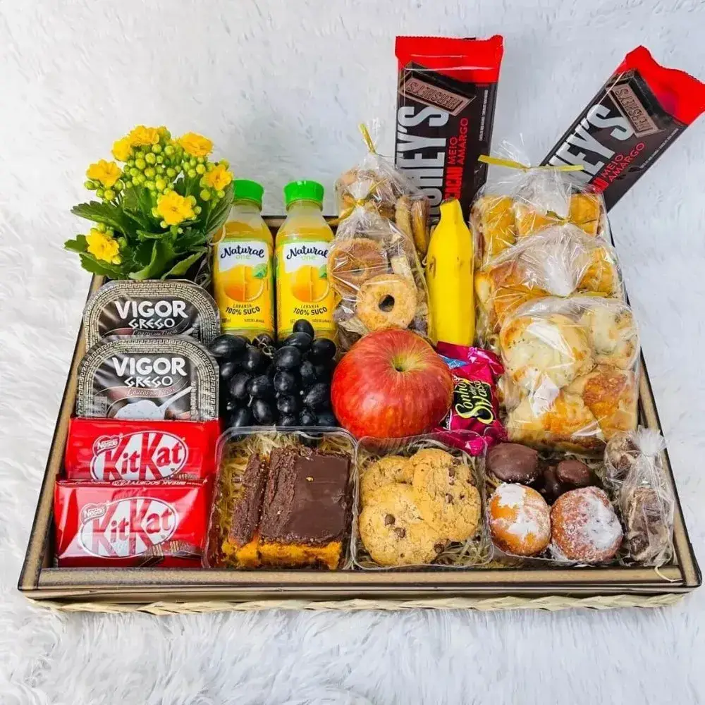 Bandeja de café da manhã luxo