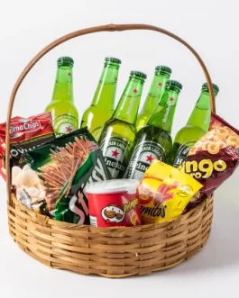 Cesta de Cervejas Heineken